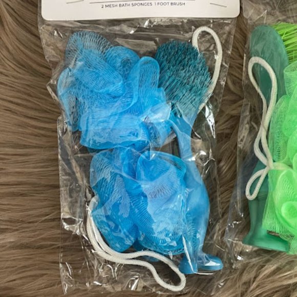 3 Bath Set- Sponges and foot brush - Picture 2 of 6